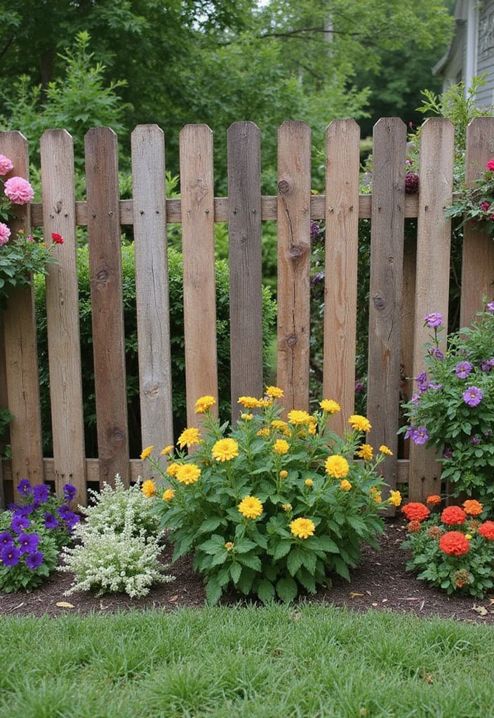 10 Backyard Garden Fence Ideas for Structure and Security - 10. Rustic Pallet Fences