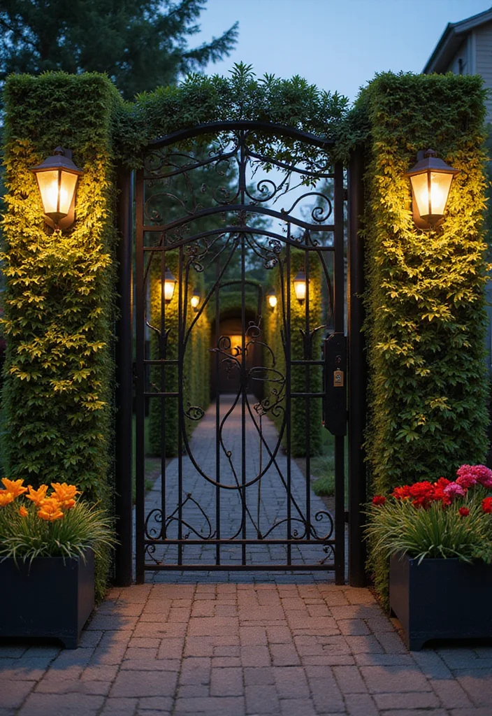 10 Backyard Garden Fence Ideas for Structure and Security - 3. Decorative Metal Fencing