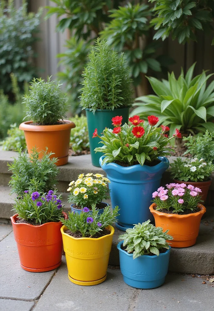 10 Corner Yard Ideas to Use Overlooked Spaces Well 45 10 Corner Yard Ideas to Use Overlooked Spaces Well - 5. Artistic Corner Planters