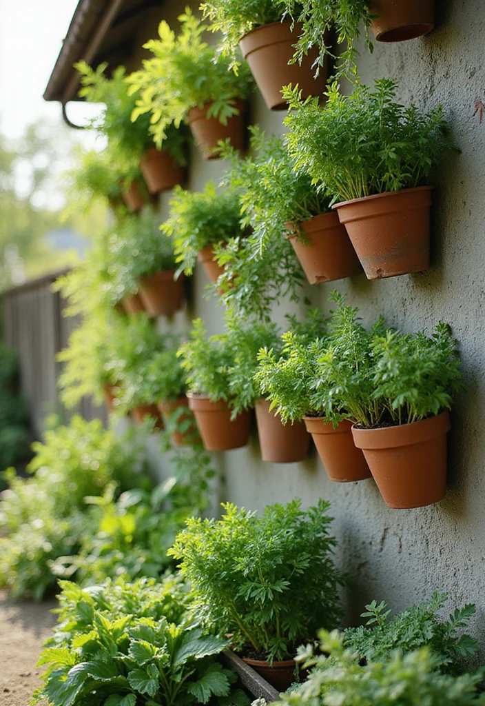 10 Corner Yard Ideas to Use Overlooked Spaces Well 56 10 Corner Yard Ideas to Use Overlooked Spaces Well - 6. Vertical Herb Garden