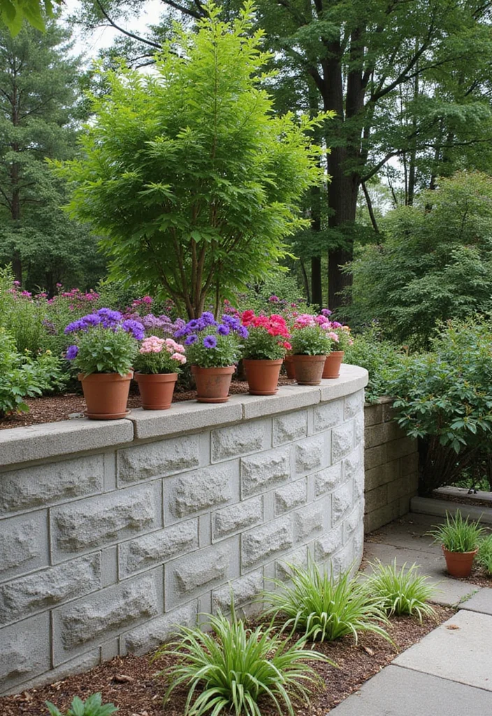 10 DIY Garden Fence Ideas Simple Enough for Beginners 67 10 DIY Garden Fence Ideas Simple Enough for Beginners - 7. Cinder Block Wall