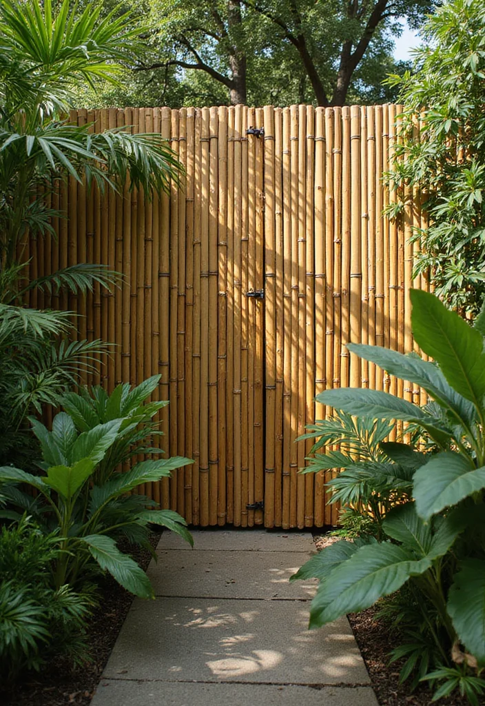 10 Farm Fence Ideas That Are Practical and Attractive 34 10 Farm Fence Ideas That Are Practical and Attractive - 4. Bamboo Fencing