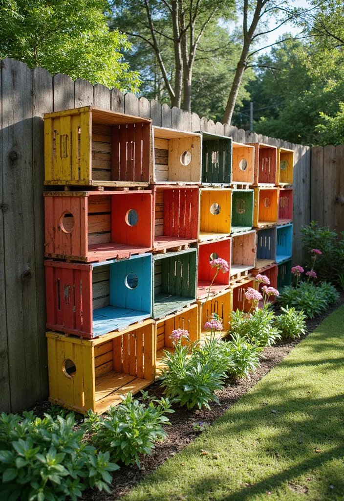 10 Farm Fence Ideas That Are Practical and Attractive 89 10 Farm Fence Ideas That Are Practical and Attractive - 9. Crate Fencing