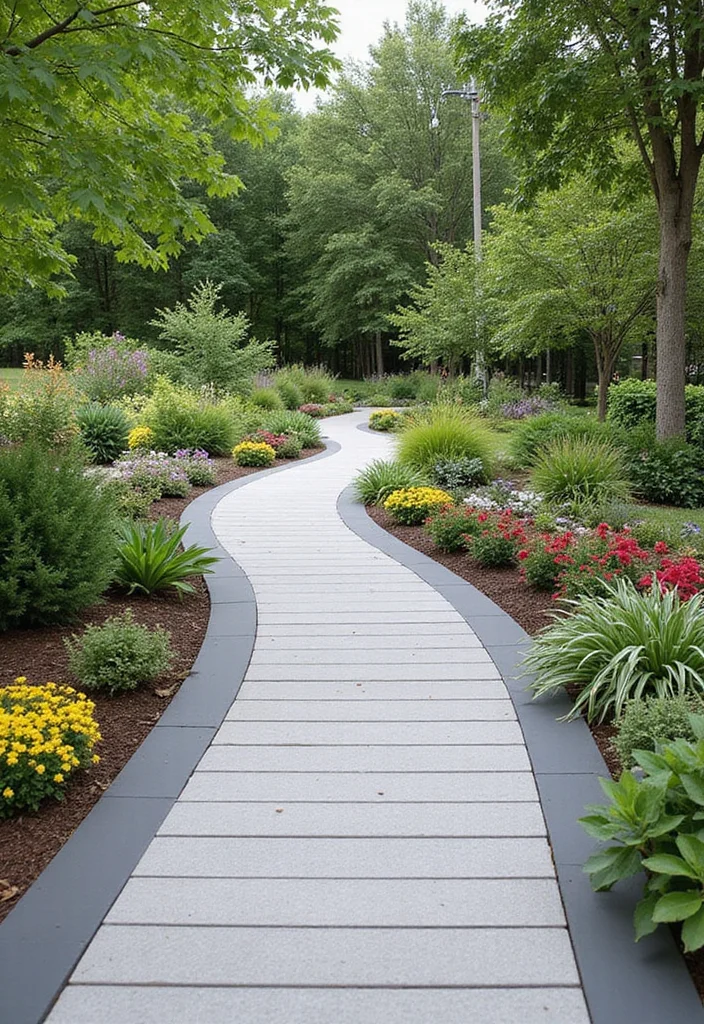 10 Fence Edging Ideas to Define Pathways and Beds - 6. Composite Decking Edging
