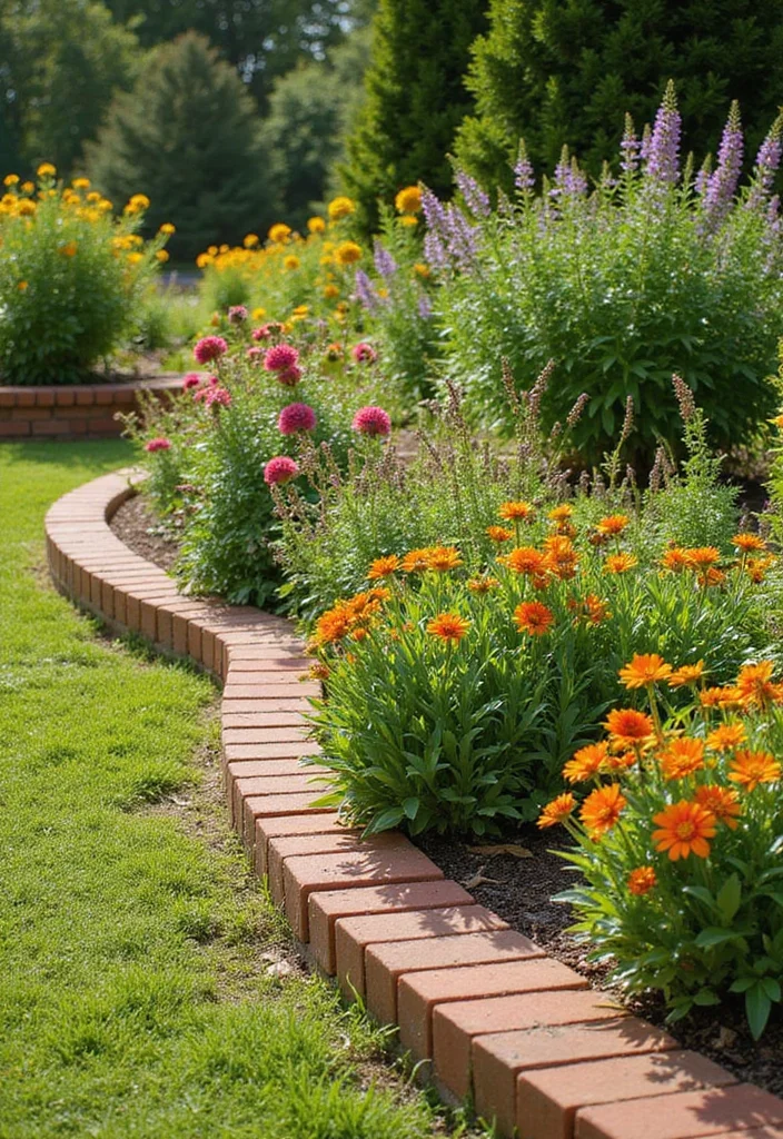 10 Fence Edging Ideas to Define Pathways and Beds - 7. Terracotta Edging
