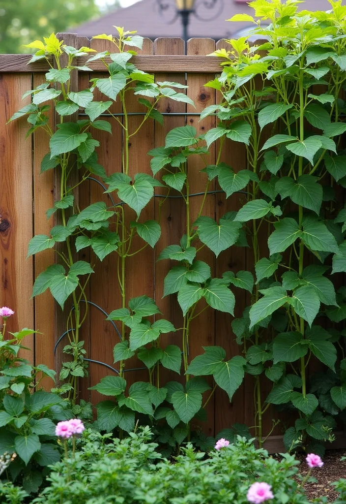 10 Fence Garden Ideas for Growing More in Small Spaces 12 10 Fence Garden Ideas for Growing More in Small Spaces - 2. Climbing Plants on Trellises