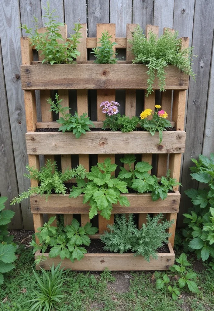 10 Fence Garden Ideas for Growing More in Small Spaces 67 10 Fence Garden Ideas for Growing More in Small Spaces - 7. Pallet Garden