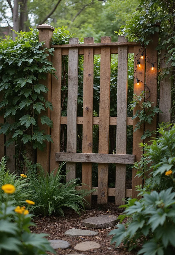 10 Fence Ideas That Upgrade Privacy and Outdoor Style 12 10 Fence Ideas That Upgrade Privacy and Outdoor Style - 2. Rustic Wood Pallet Fences