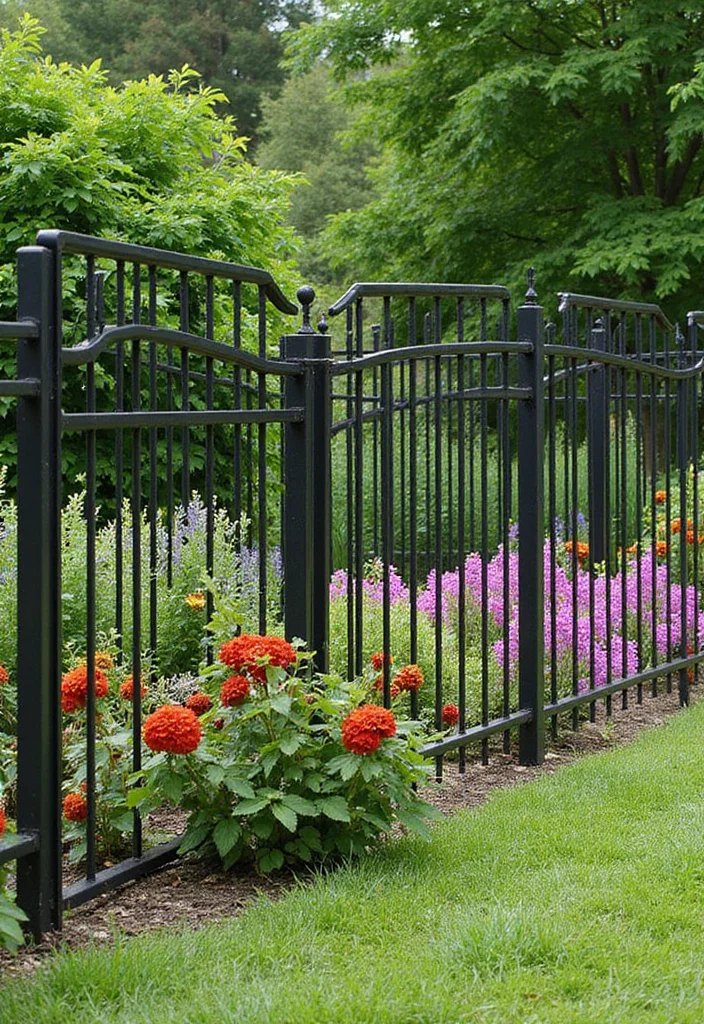 10 Fence Ideas That Upgrade Privacy and Outdoor Style 34 10 Fence Ideas That Upgrade Privacy and Outdoor Style - 4. Metal Garden Fences