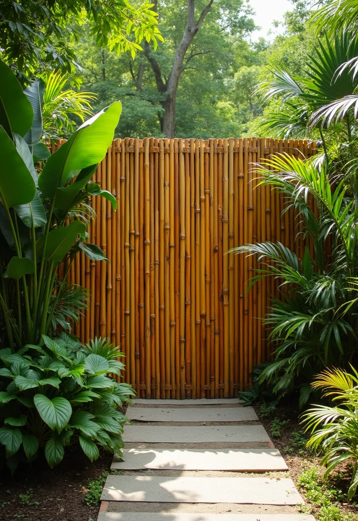 10 Fence Ideas That Upgrade Privacy and Outdoor Style 45 10 Fence Ideas That Upgrade Privacy and Outdoor Style - 5. Bamboo Fencing