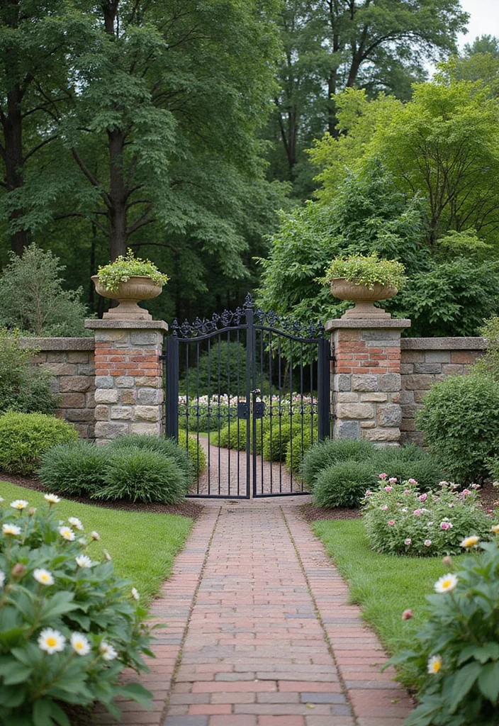 10 Fence Ideas That Upgrade Privacy and Outdoor Style 78 10 Fence Ideas That Upgrade Privacy and Outdoor Style - 8. Stone and Brick Fences