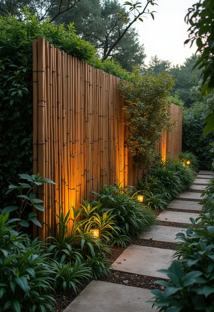 10 Fence Screening Ideas for Shade Privacy and Texture 1 10 Fence Screening Ideas for Shade Privacy and Texture - 1. Lush Bamboo Panels