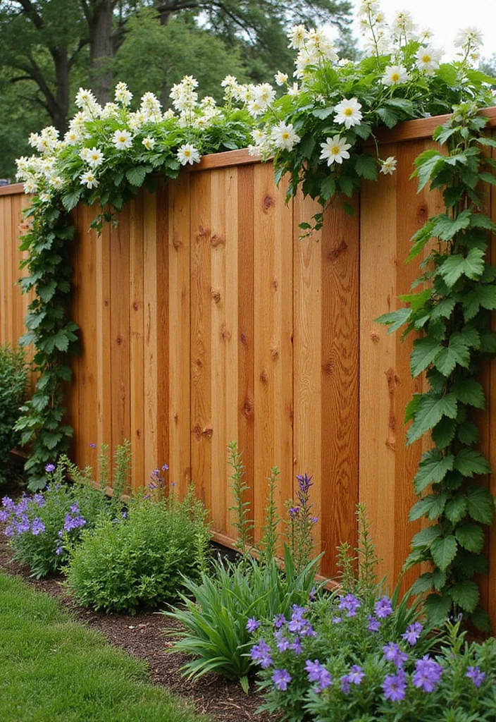 10 Flower Garden Fence Ideas That Add Charm and Height 100 10 Flower Garden Fence Ideas That Add Charm and Height - 10. Eco-Friendly Cedar Fencing