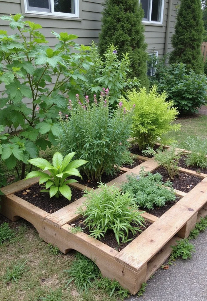 10 Front Yard Cheap Landscaping Ideas That Still Look Great 34 10 Front Yard Cheap Landscaping Ideas That Still Look Great - 4. Repurposed Pallet Garden