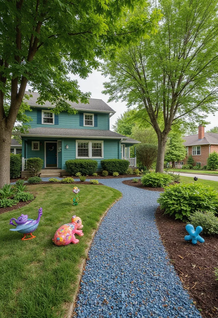 10 Front Yard Mulch Ideas for Tidy and Low Care Landscaping - 4. Recycled Rubber Mulch