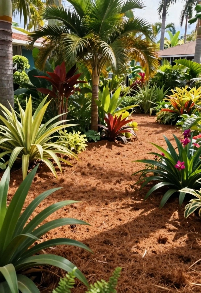 10 Front Yard Mulch Ideas for Tidy and Low Care Landscaping - 8. Coconut Coir Mulch