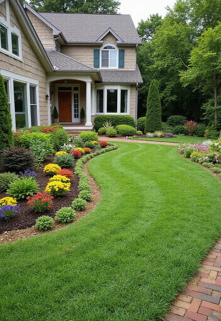 10 Front Yard Mulch Ideas for Tidy and Low Care Landscaping - 9. Grass Clippings