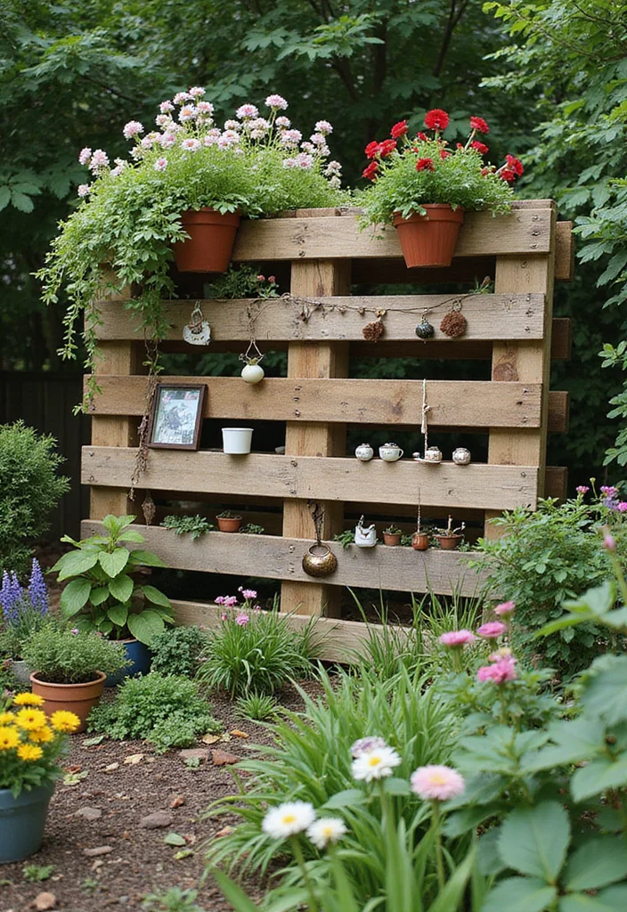 10 Garden Fence Ideas That Blend Function and Style 67 10 Garden Fence Ideas That Blend Function and Style - 7. Artistic Pallet Fences