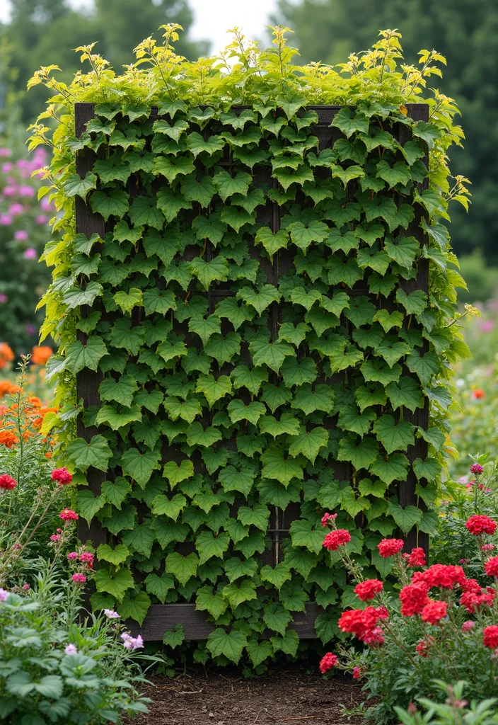 10 Garden Fence Ideas That Blend Function and Style 89 10 Garden Fence Ideas That Blend Function and Style - 9. Trellis Fencing for Climbing Plants