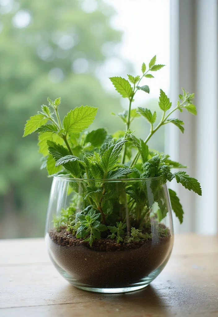 10 Herb Planter Ideas for Fresh Flavors in Small Spaces - 7. Herb Terrariums