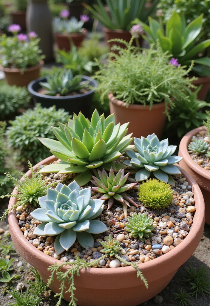 10 Planter Ideas for Full Sun With Vibrant Long Lasting Color 1 10 Planter Ideas for Full Sun With Vibrant Long Lasting Color - 1. Bold and Bright Succulent Display