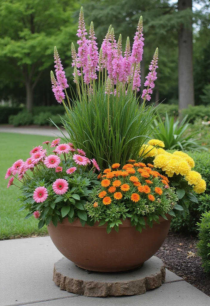 10 Planter Ideas for Full Sun With Vibrant Long Lasting Color 100 10 Planter Ideas for Full Sun With Vibrant Long Lasting Color - 10. Seasonal Rotation Planters