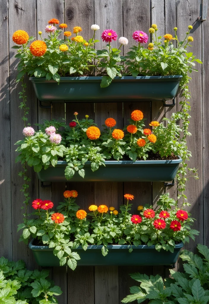 10 Small Front Lawn Landscape Ideas Perfect for Tight Budgets - 1. Vertical Garden Wall Planters