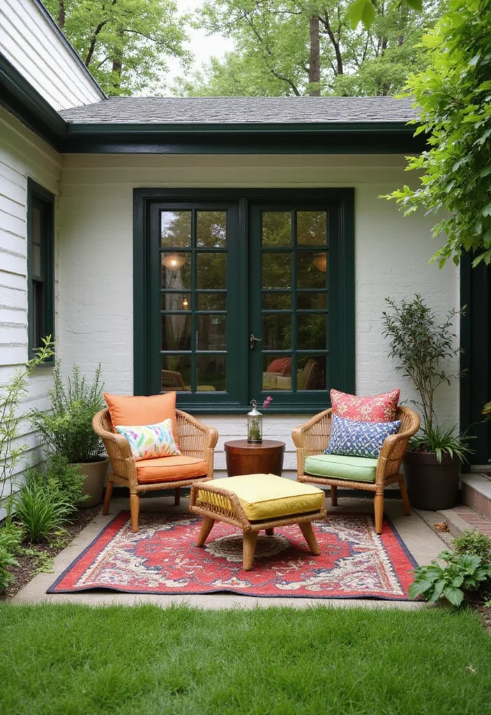 10 Small Front Lawn Landscape Ideas Perfect for Tight Budgets - 10. Build a Cozy Seating Nook