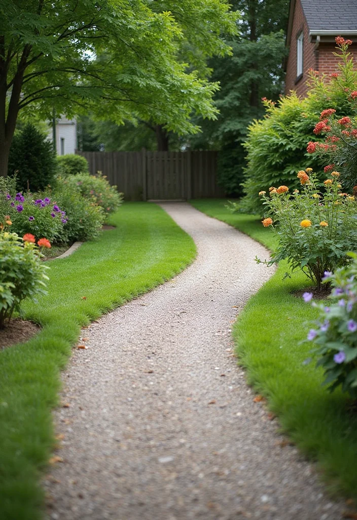 10 Small Front Lawn Landscape Ideas Perfect for Tight Budgets - 4. Decorative Gravel Paths