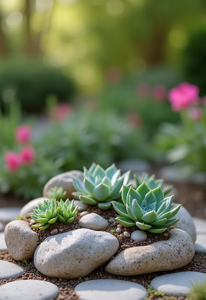 10 Small Front Lawn Landscape Ideas Perfect for Tight Budgets - 8. Miniature Rock Gardens