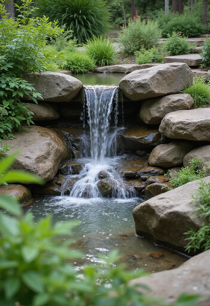 10 Smart Slope Landscape Ideas for an Easy and Attractive Yard - 9. Water Features