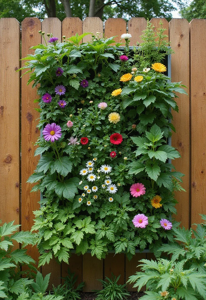 12 Fence Landscaping Ideas That Soften and Frame Your Yard - 1. Vertical Garden Panels