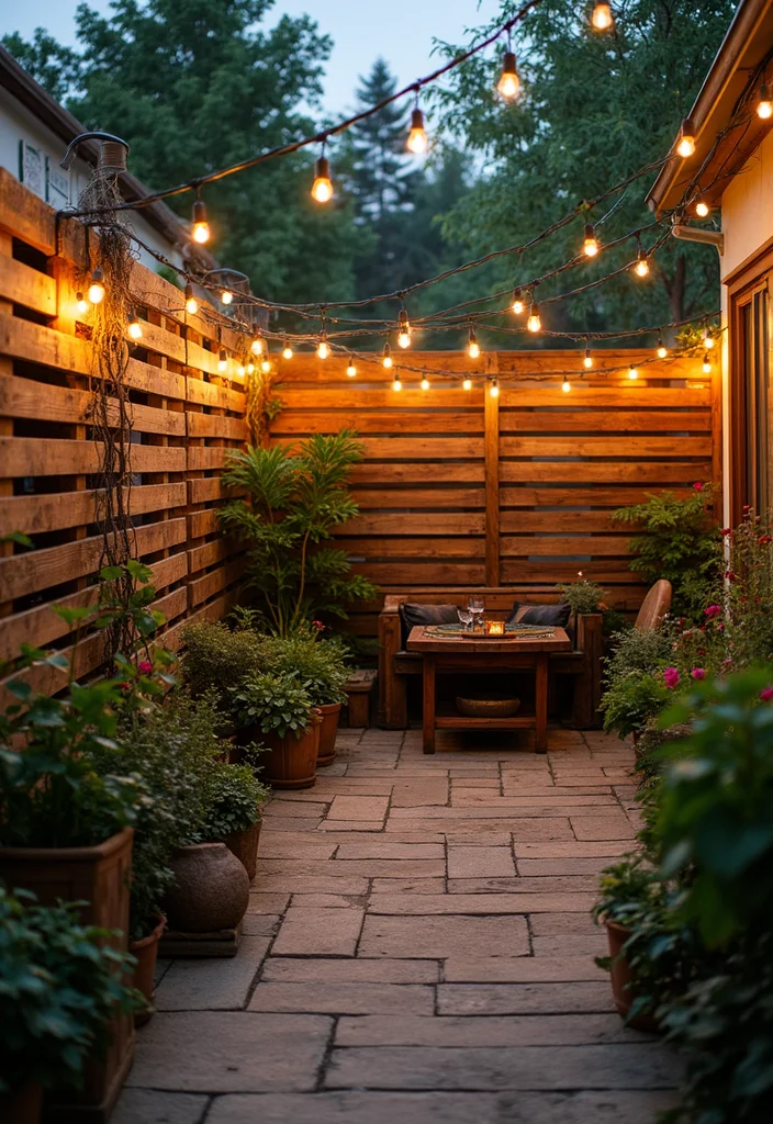 12 Fence Landscaping Ideas That Soften and Frame Your Yard - 2. Rustic Wooden Pallet Fences
