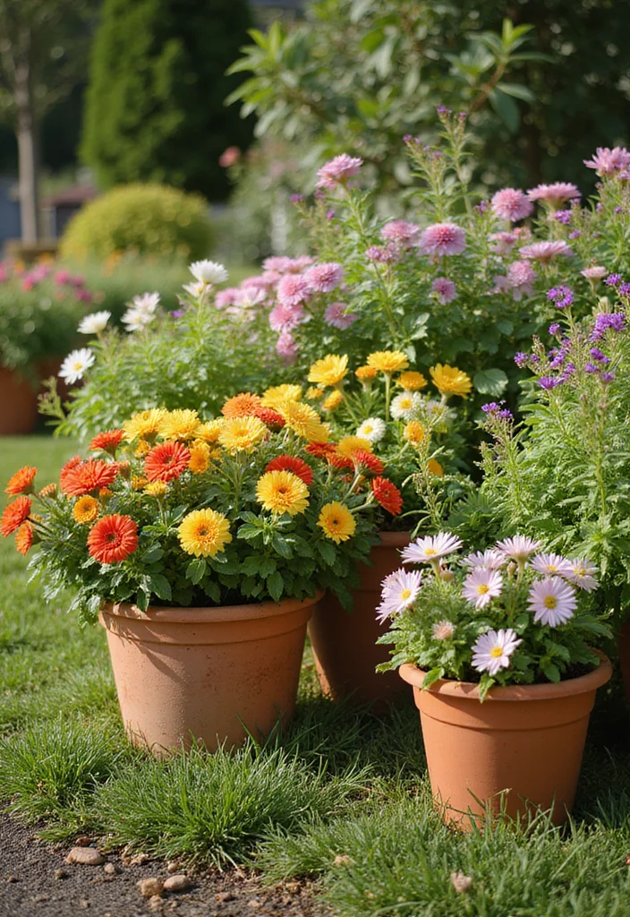 12 Flower Bed Edging Ideas for Crisp Defined Borders 100 12 Flower Bed Edging Ideas for Crisp Defined Borders - 10. Terracotta or Clay Pot Edging