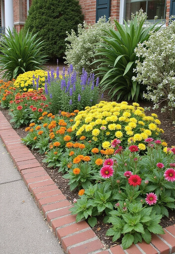 12 Flower Bed Edging Ideas for Crisp Defined Borders 23 12 Flower Bed Edging Ideas for Crisp Defined Borders - 3. Brick or Paver Edging