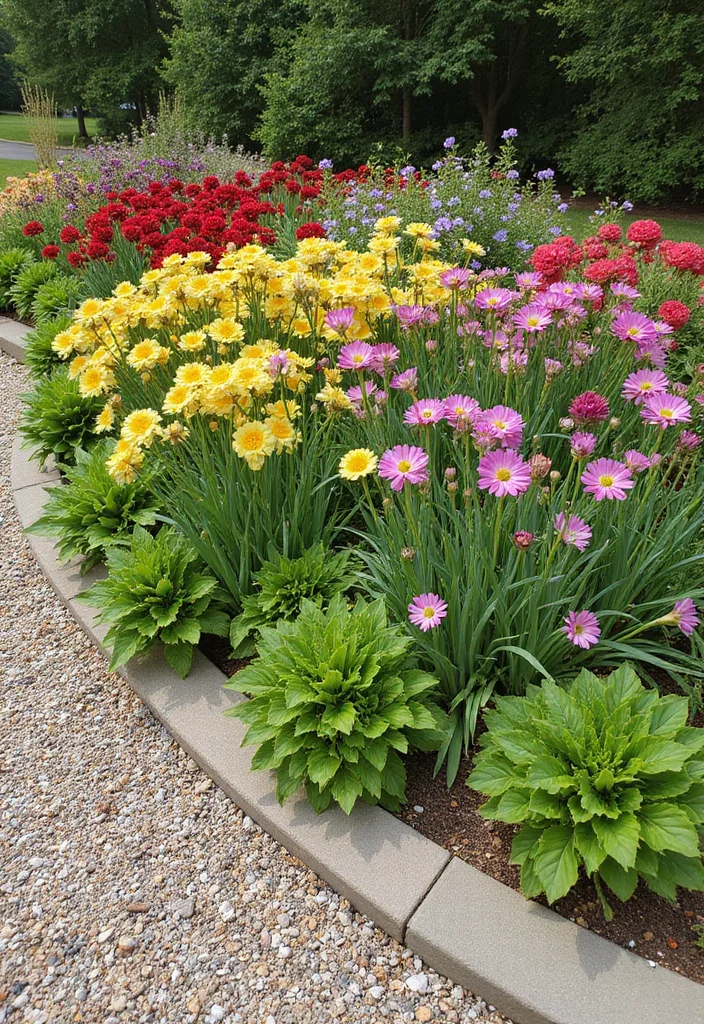 12 Flower Bed Edging Ideas for Crisp Defined Borders 78 12 Flower Bed Edging Ideas for Crisp Defined Borders - 8. Gravel Edging