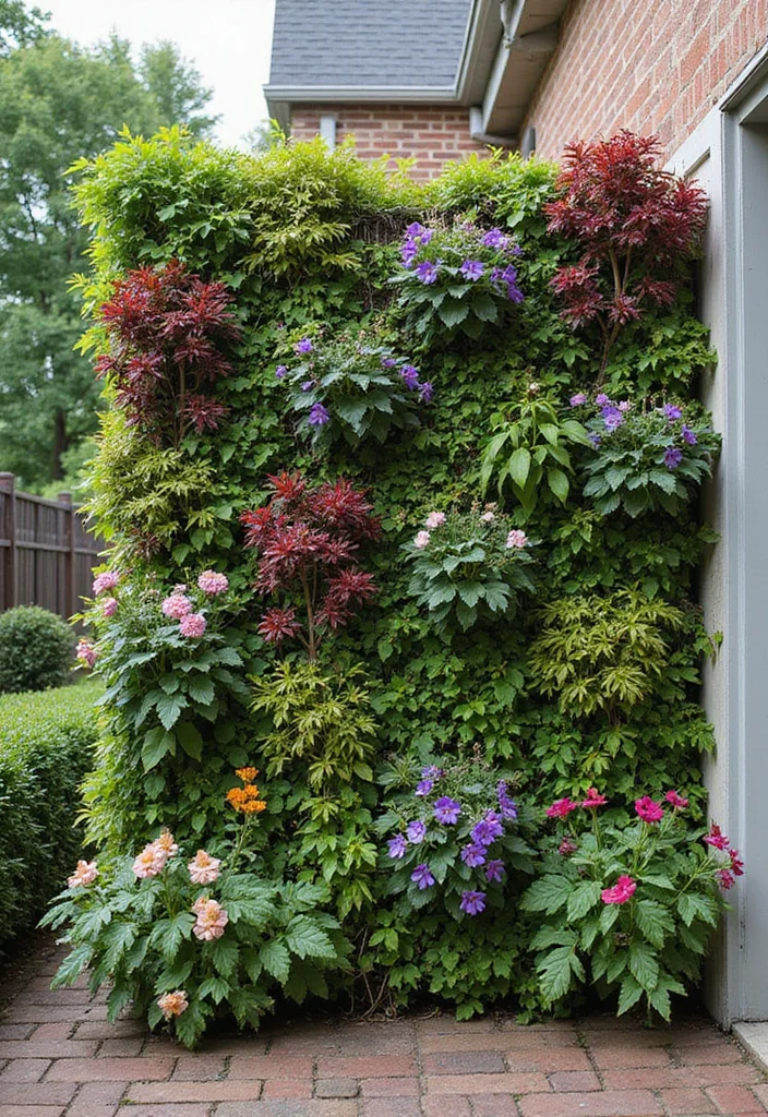12 Flower Garden Bed Ideas That Beginners Can Design Easily 89 12 Flower Garden Bed Ideas That Beginners Can Design Easily - 9. Vertical Flower Wall