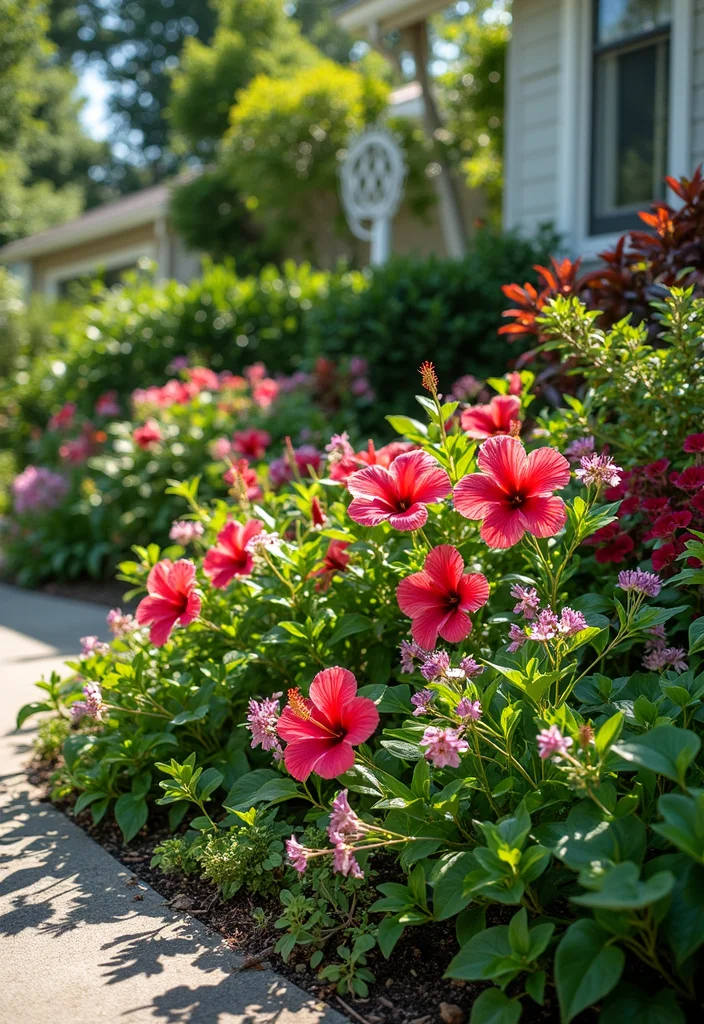 12 Front Lawn Flower Bed Ideas That Add Instant Charm 122 12 Front Lawn Flower Bed Ideas That Add Instant Charm - 12. Themed Flower Beds