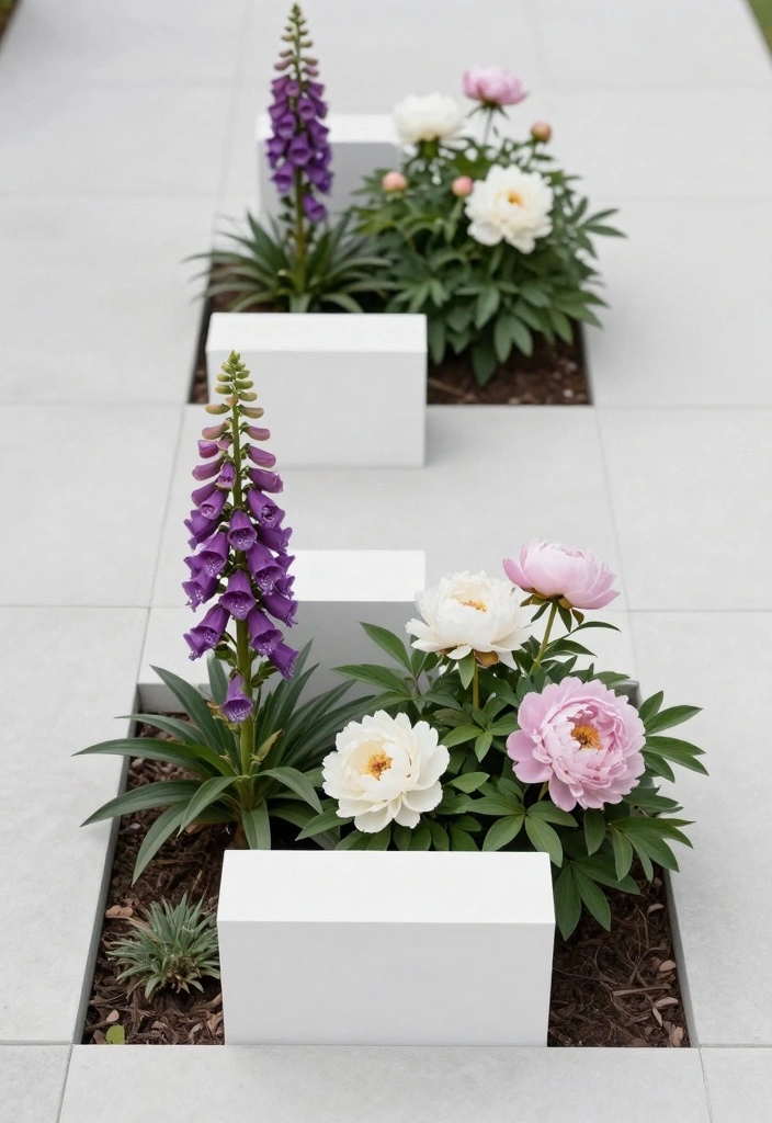 12 Front Lawn Flower Bed Ideas That Add Instant Charm 78 12 Front Lawn Flower Bed Ideas That Add Instant Charm - 8. Minimalist Magic