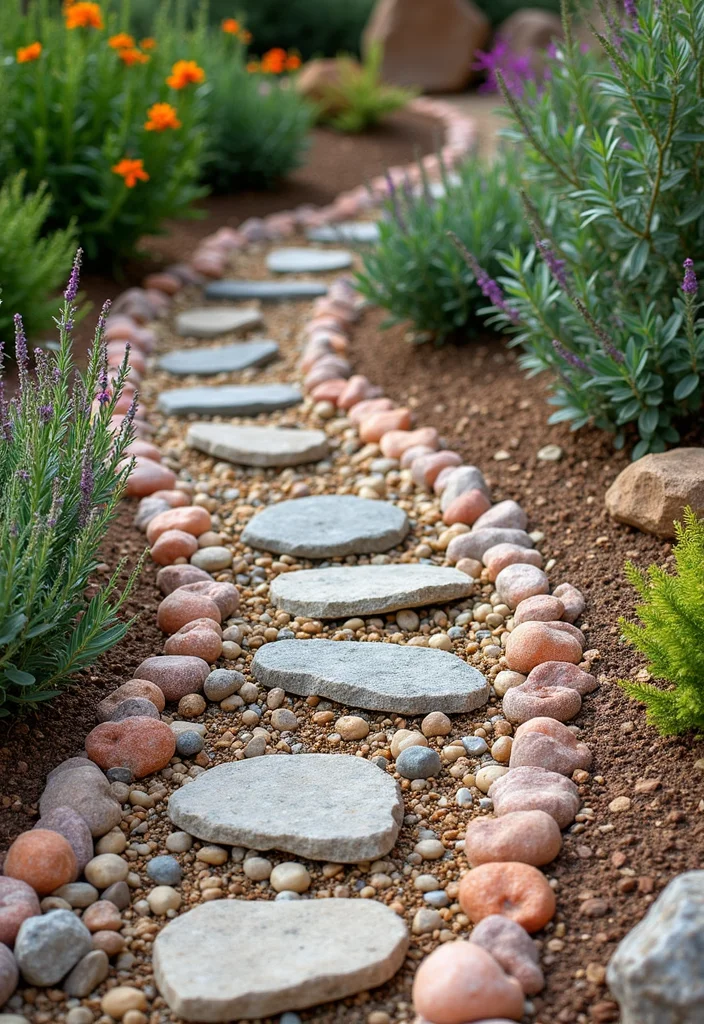 12 Front Yard Rock Landscaping Ideas With Simple Upkeep 45 12 Front Yard Rock Landscaping Ideas With Simple Upkeep - 5. Xeriscaping with Decorative Stones