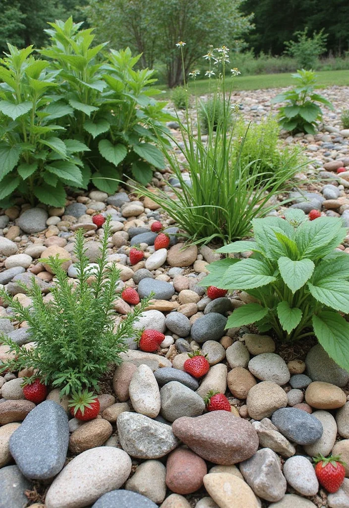 12 Front Yard Rock Landscaping Ideas With Simple Upkeep 78 12 Front Yard Rock Landscaping Ideas With Simple Upkeep - 8. Edible Rock Garden