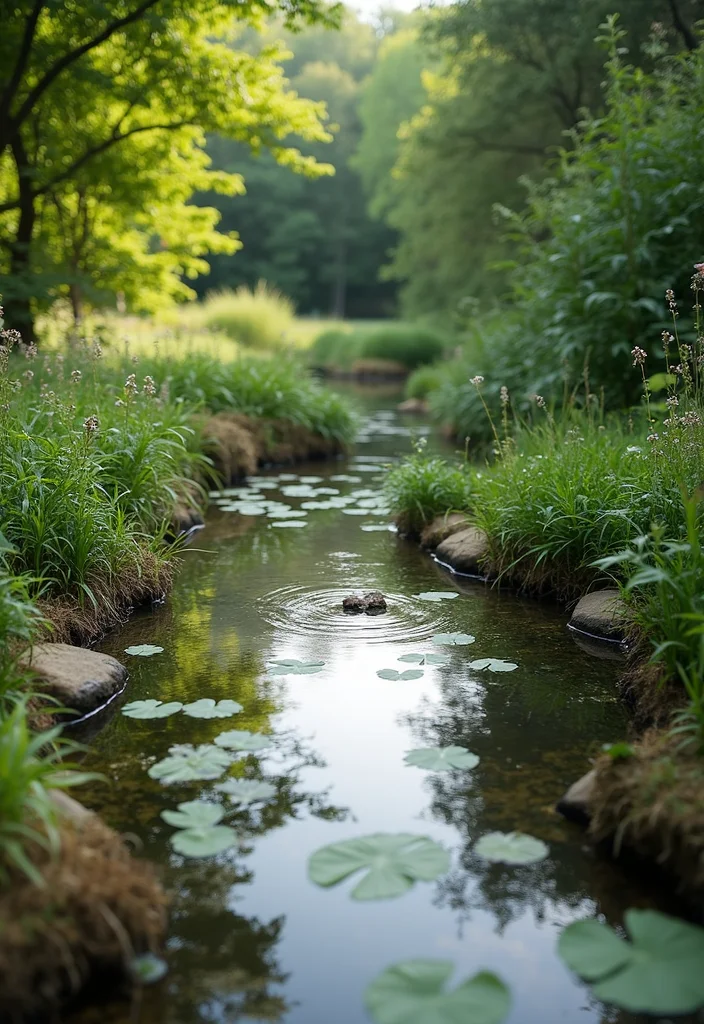 12 Landscaping Ideas Farmhouse Style for a Warm Welcoming Look 100 12 Landscaping Ideas Farmhouse Style for a Warm Welcoming Look - 10. Natural Water Features
