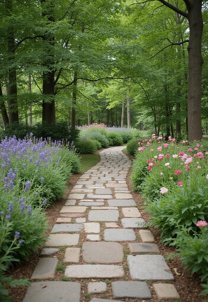 12 Landscaping Ideas Farmhouse Style for a Warm Welcoming Look 12 12 Landscaping Ideas Farmhouse Style for a Warm Welcoming Look - 2. Charming Pathways