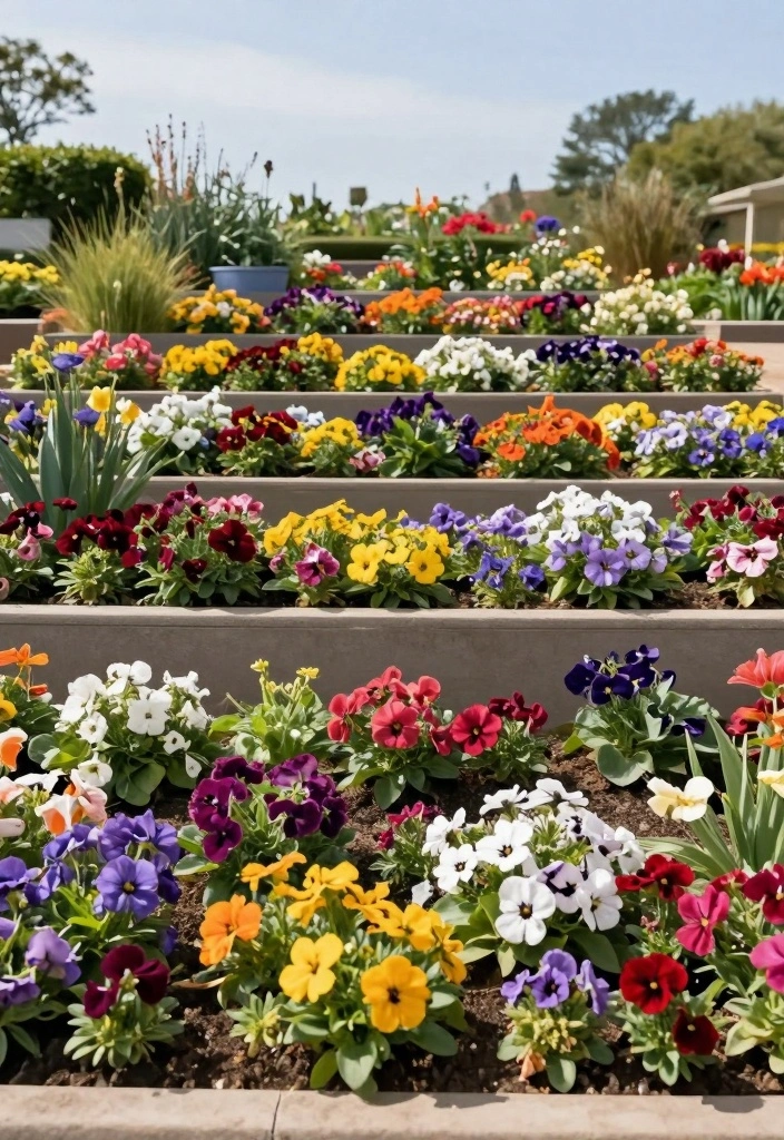 12 Raised Bed Flower Garden Ideas for Easier Planting 12 12 Raised Bed Flower Garden Ideas for Easier Planting - 2. Layered Raised Beds for Depth