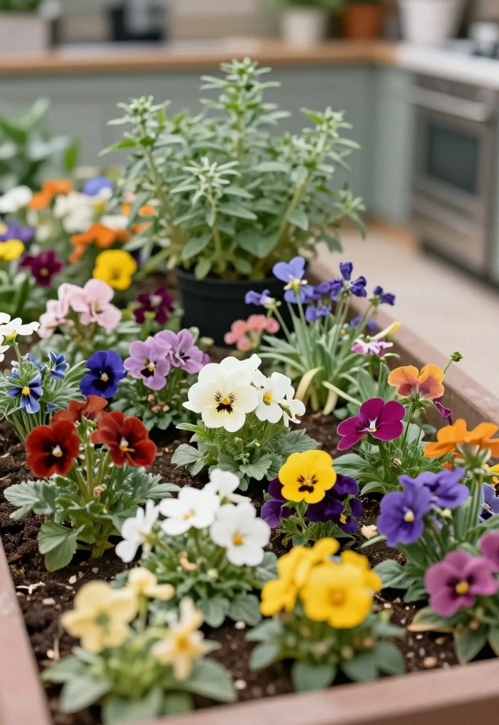 12 Raised Bed Flower Garden Ideas for Easier Planting 34 12 Raised Bed Flower Garden Ideas for Easier Planting - 4. Edible Flower Raised Beds