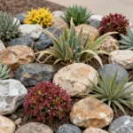 12 Rock Flower Bed Ideas for Texture and Low Care Beauty