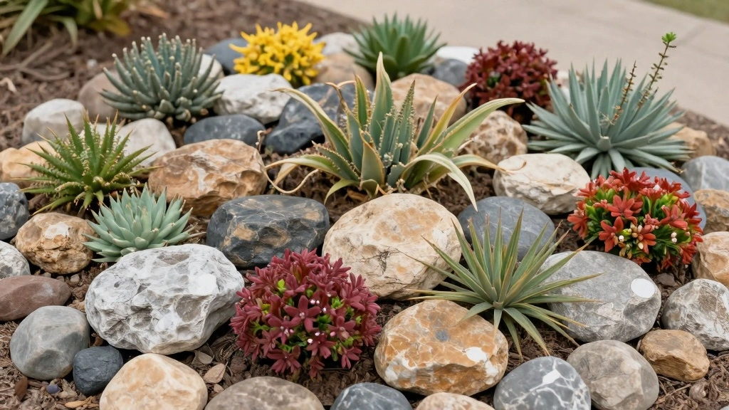 12 Rock Flower Bed Ideas for Texture and Low Care Beauty
