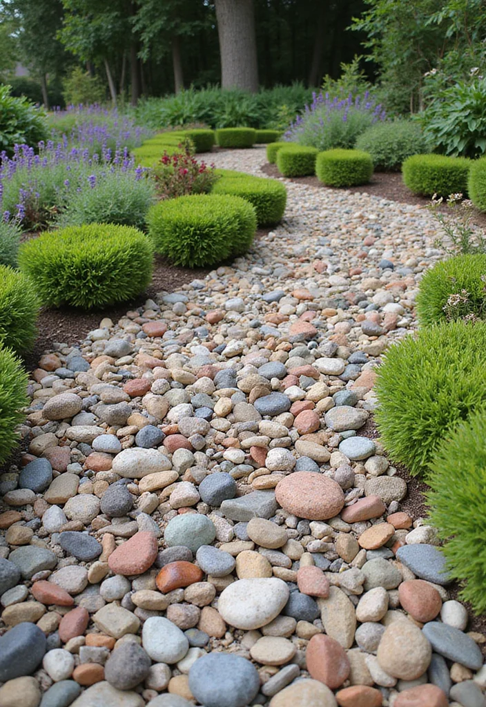 12 Rock Landscaping Ideas That Add Texture and Low Maintenance Charm - 12. Rock Mulch Alternative