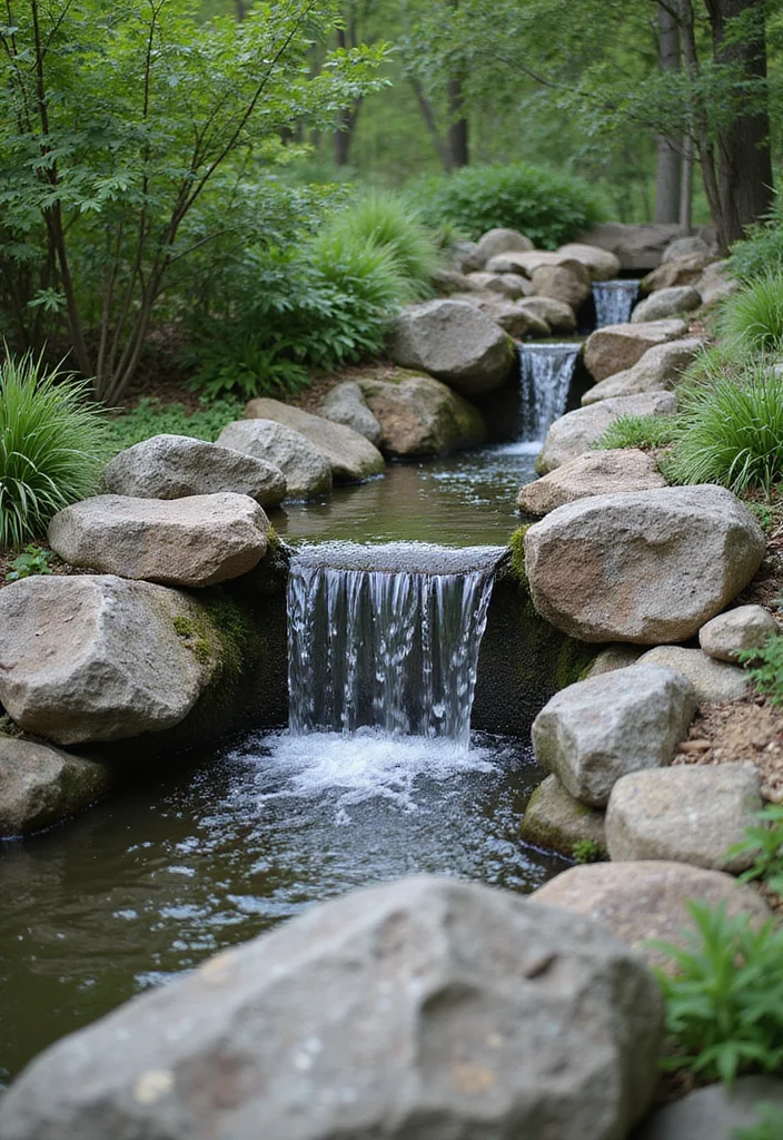 12 Rock Landscaping Ideas That Add Texture and Low Maintenance Charm - 5. Rock Water Features