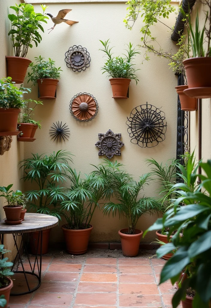 14 Back Yard Patio Ideas for Relaxed Daily Enjoyment 111 14 Back Yard Patio Ideas for Relaxed Daily Enjoyment - 11. Artistic Wall Decor